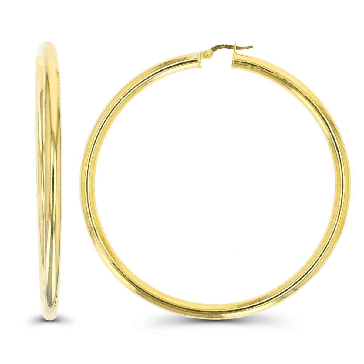 14K Yellow Gold 70x4mm Polished Hoop Earring