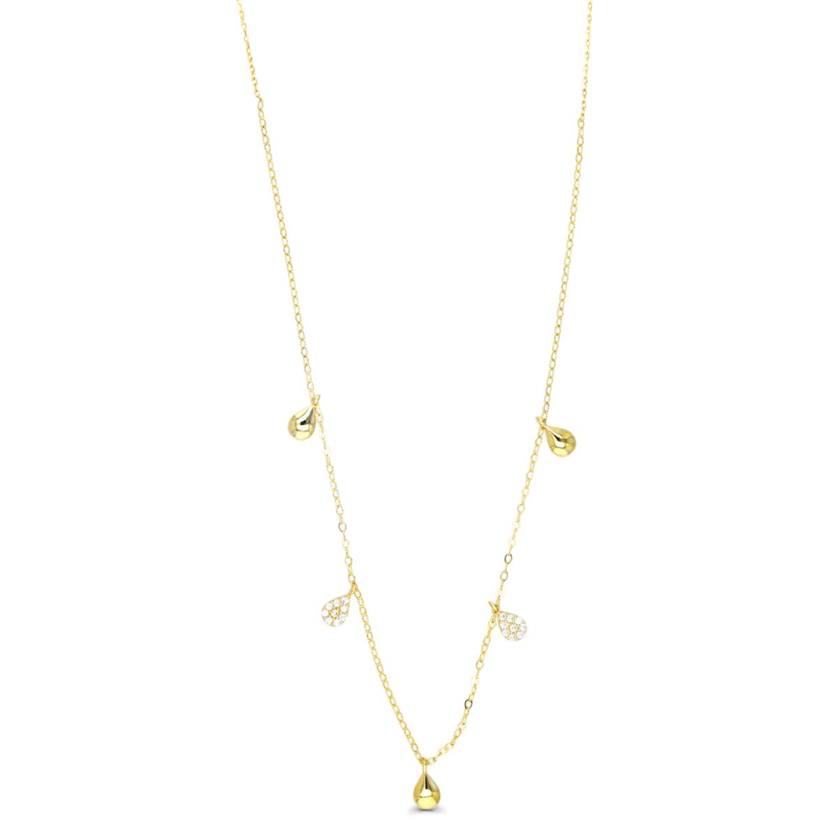 10K Yellow Gold Star 16"+2" Necklace