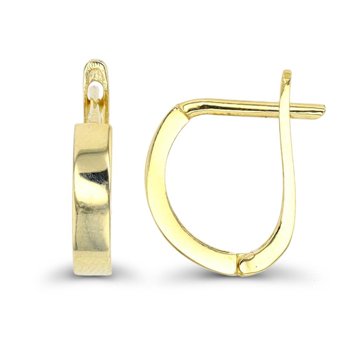 14K Yellow Gold 13x2.9mm Polished Huggie Earring