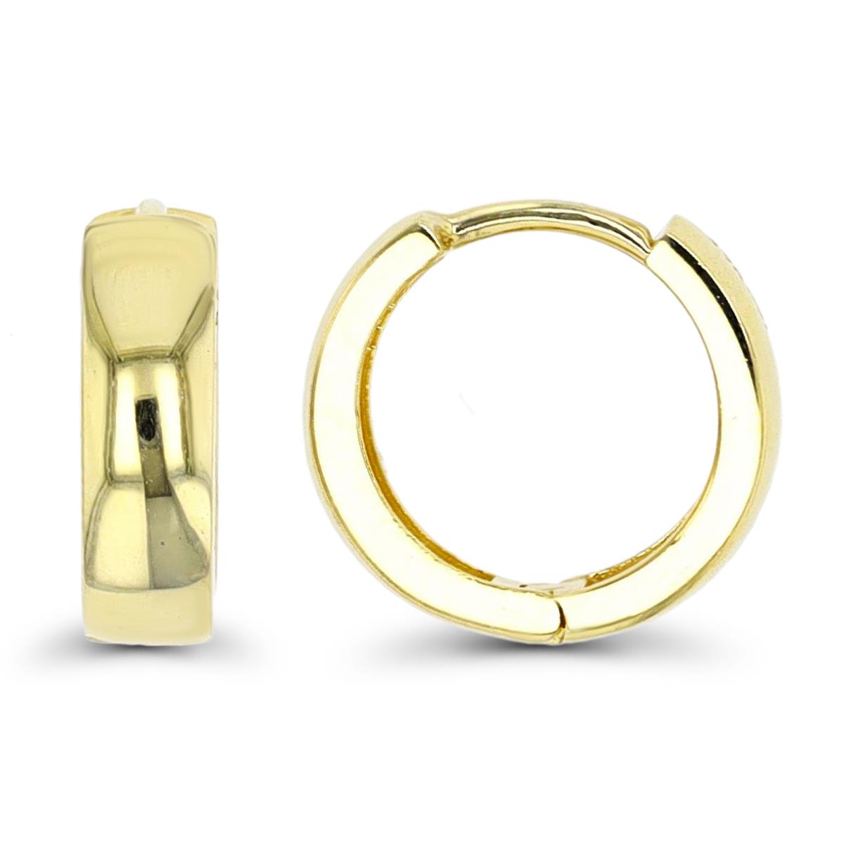 10K Yellow Gold 12x3.6mm Polished Hoop Earring