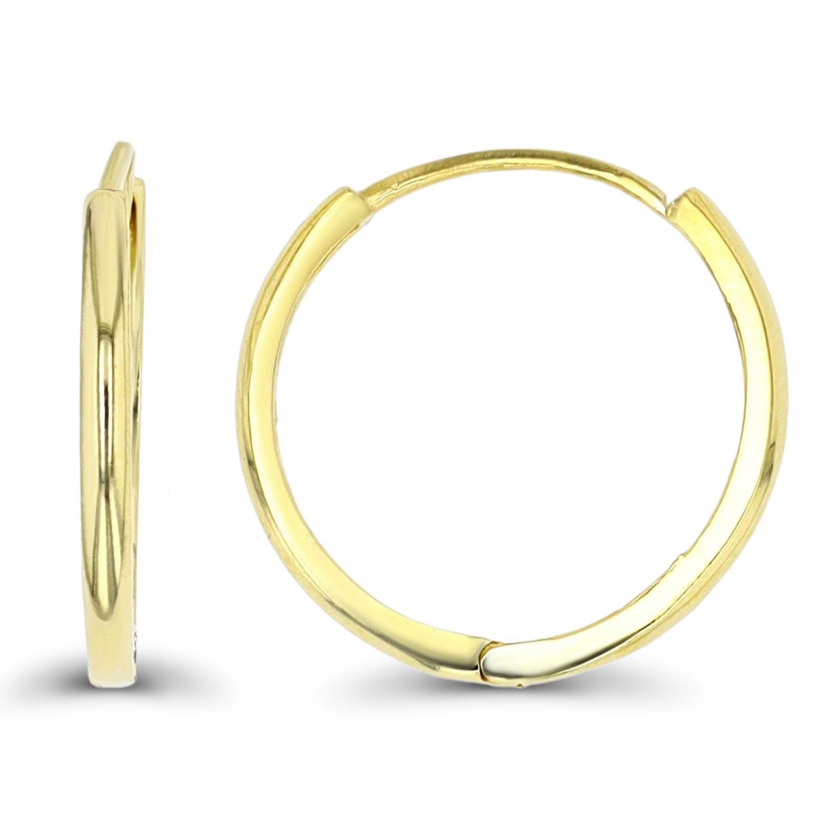 10K Yellow Gold 17x1.6mm Polished Hoop Earring