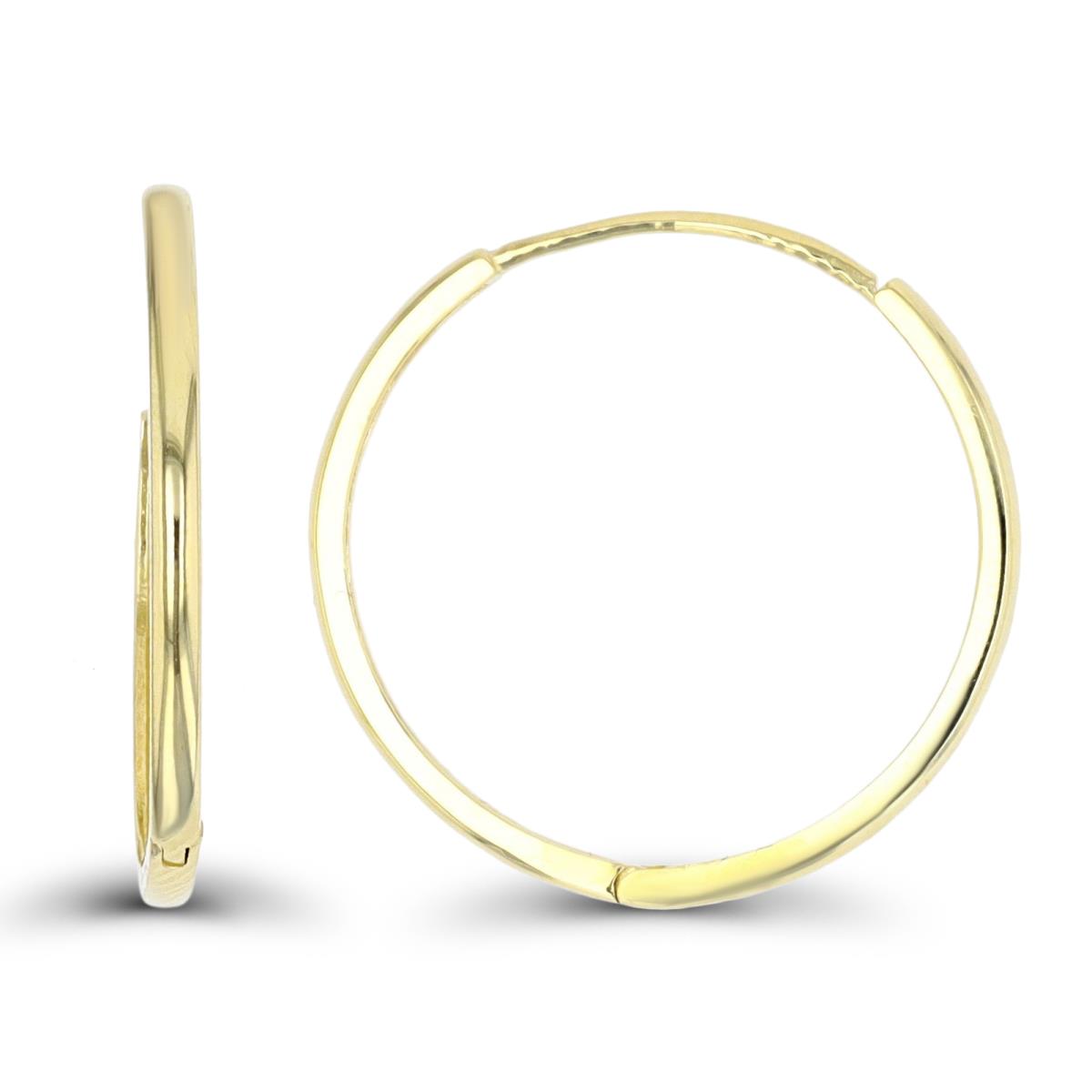 10K Yellow Gold 22x1.6mm Polished Hoop Earring
