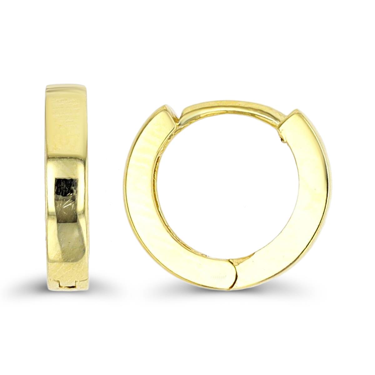 10K Yellow Gold 10x2.2mm Polished Hoop Earring