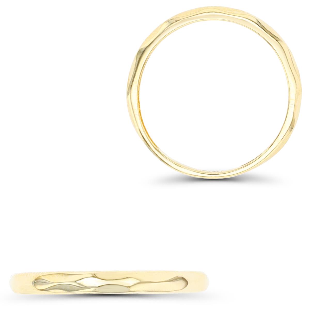 14K Yellow Gold Wavy Ring