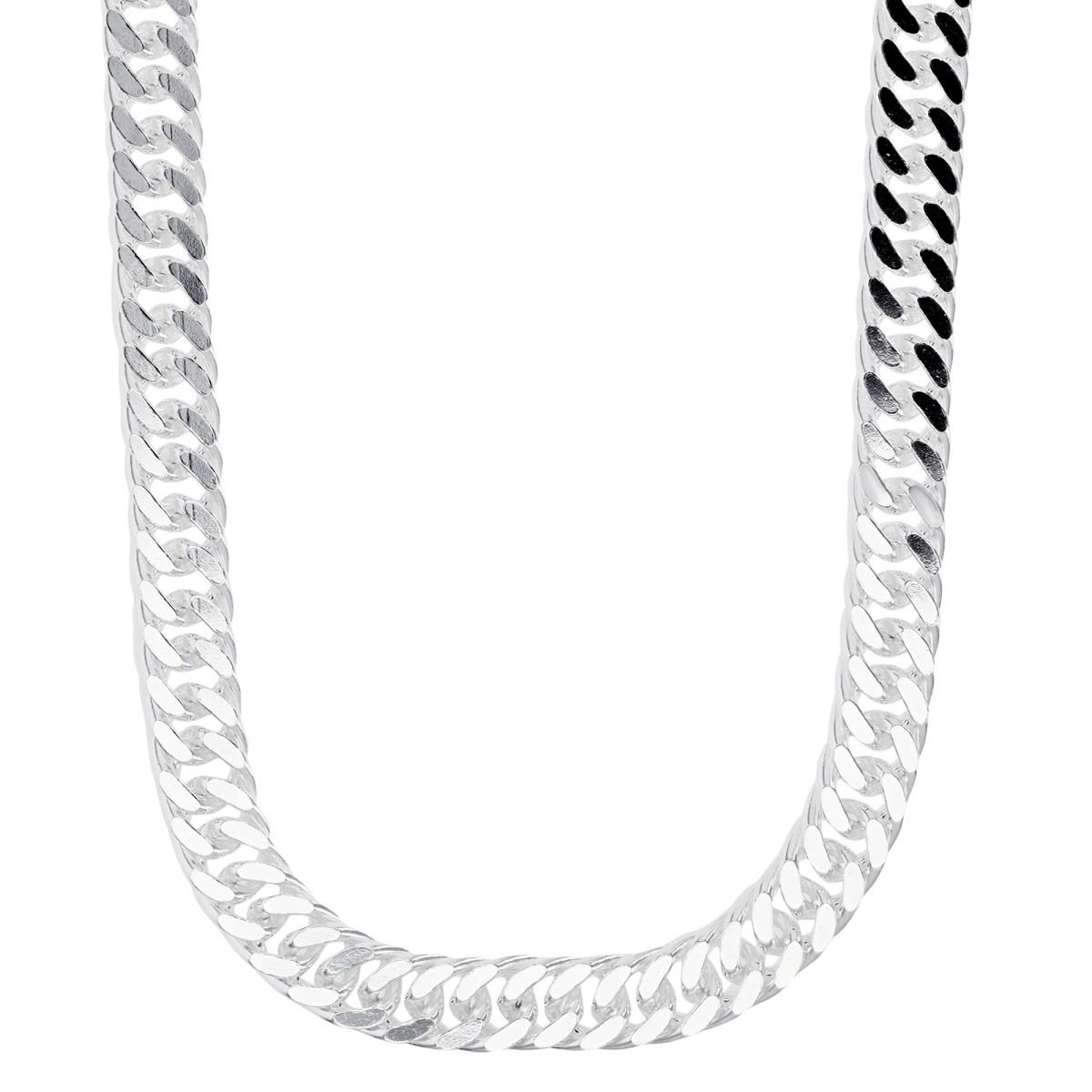 Sterling Silver Silver Plated Anti-Tarnish  7mm 120  20" Curb Chain