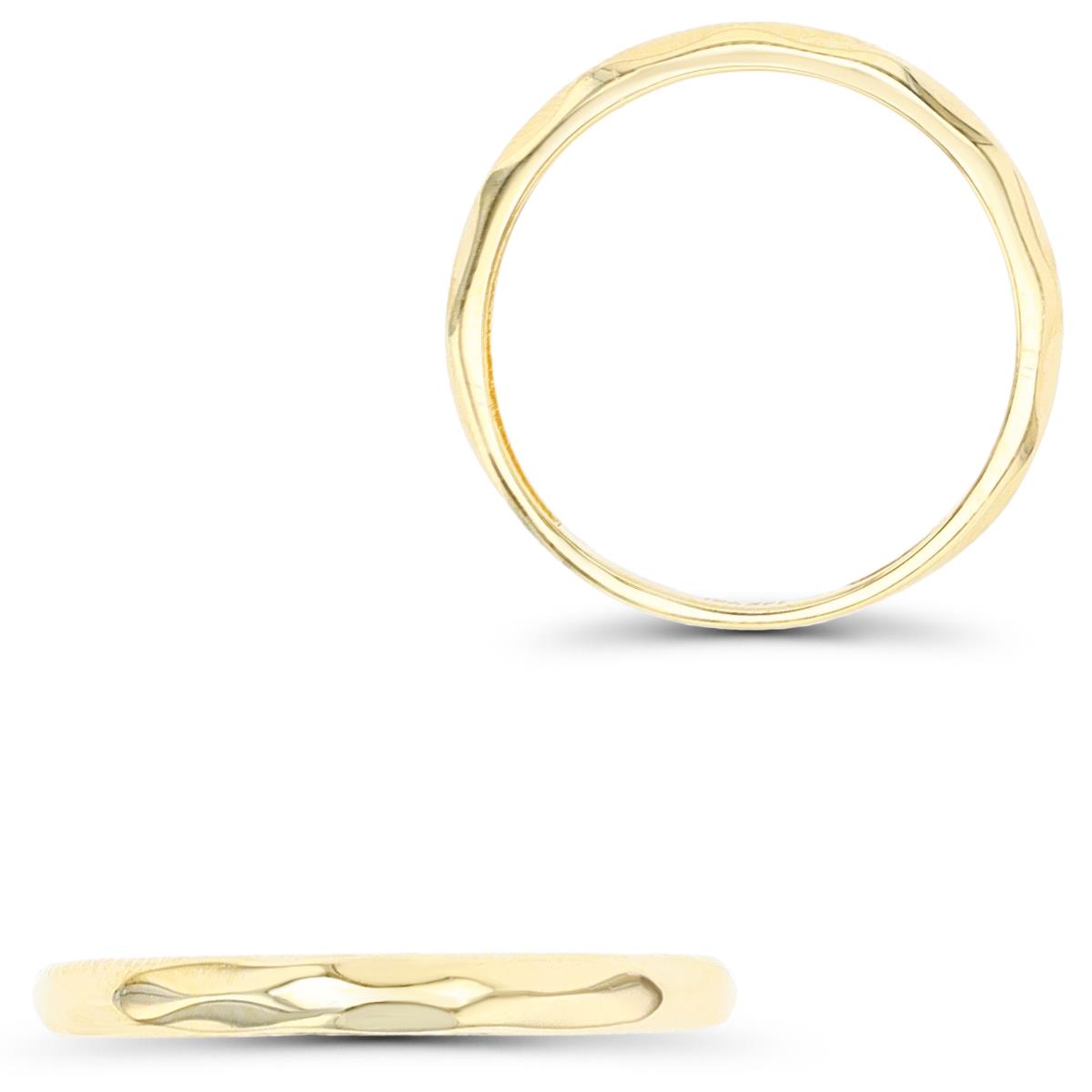 10K Yellow Gold Wavy Ring