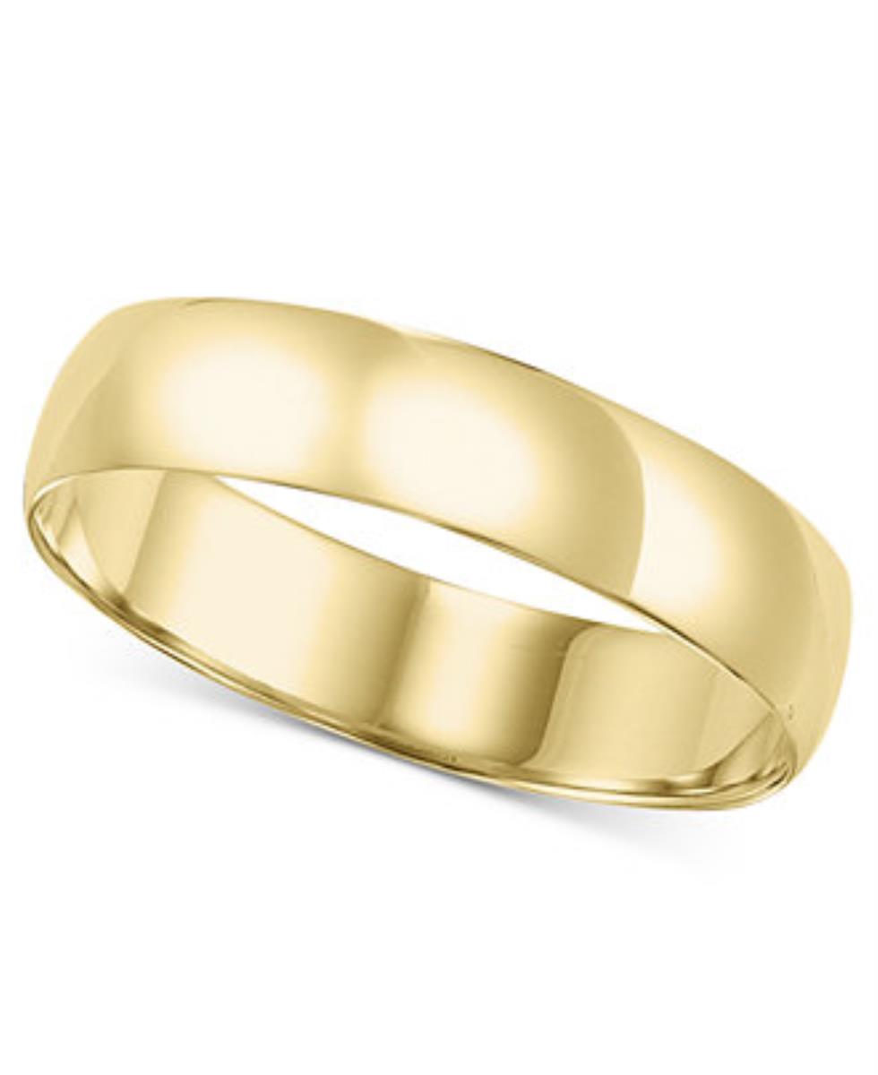 10K Yellow Gold Polished 5mm Wedding Band