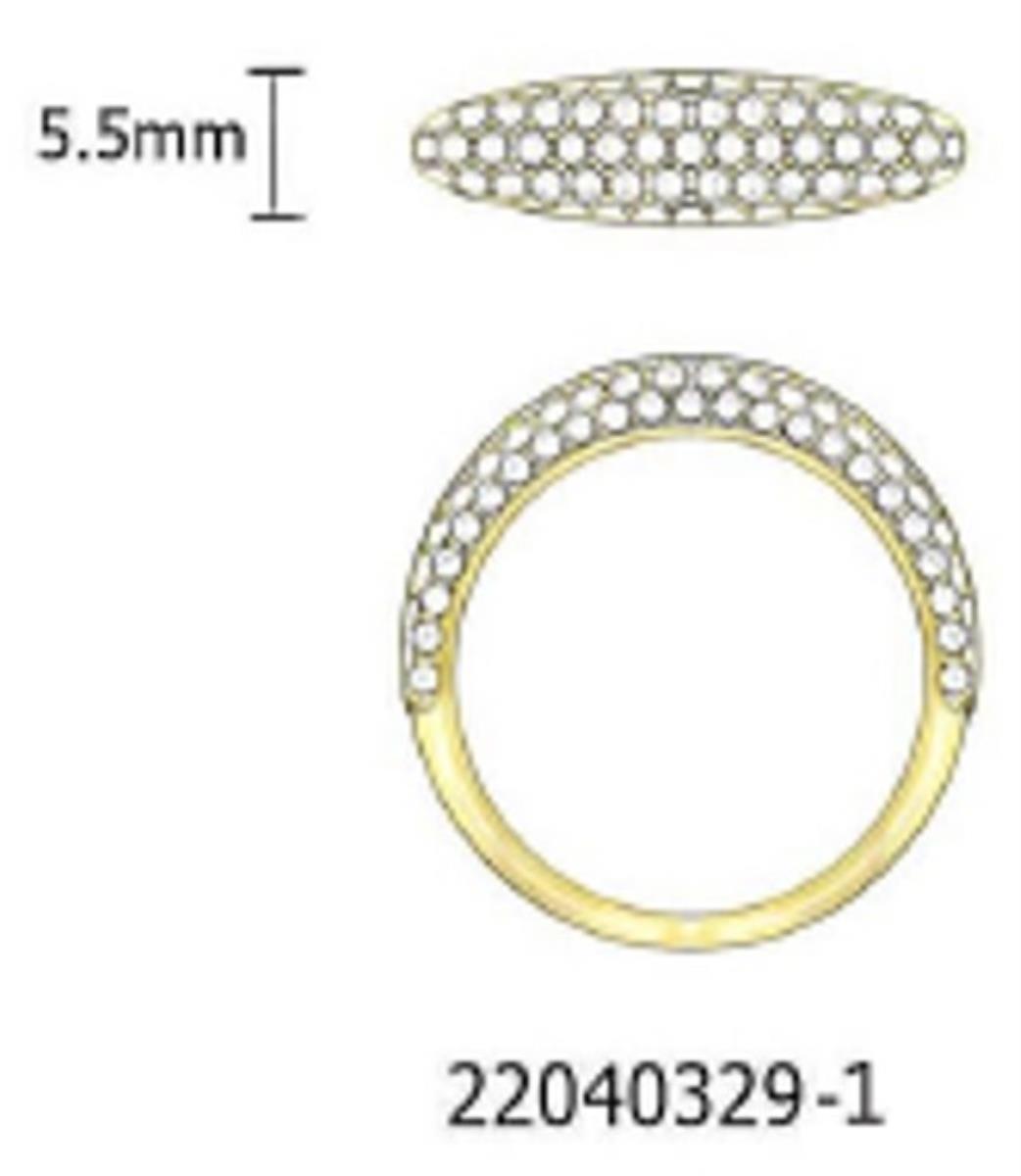 14K Yellow Gold 5.5MM Polished Diamond Aniversary Band Ring