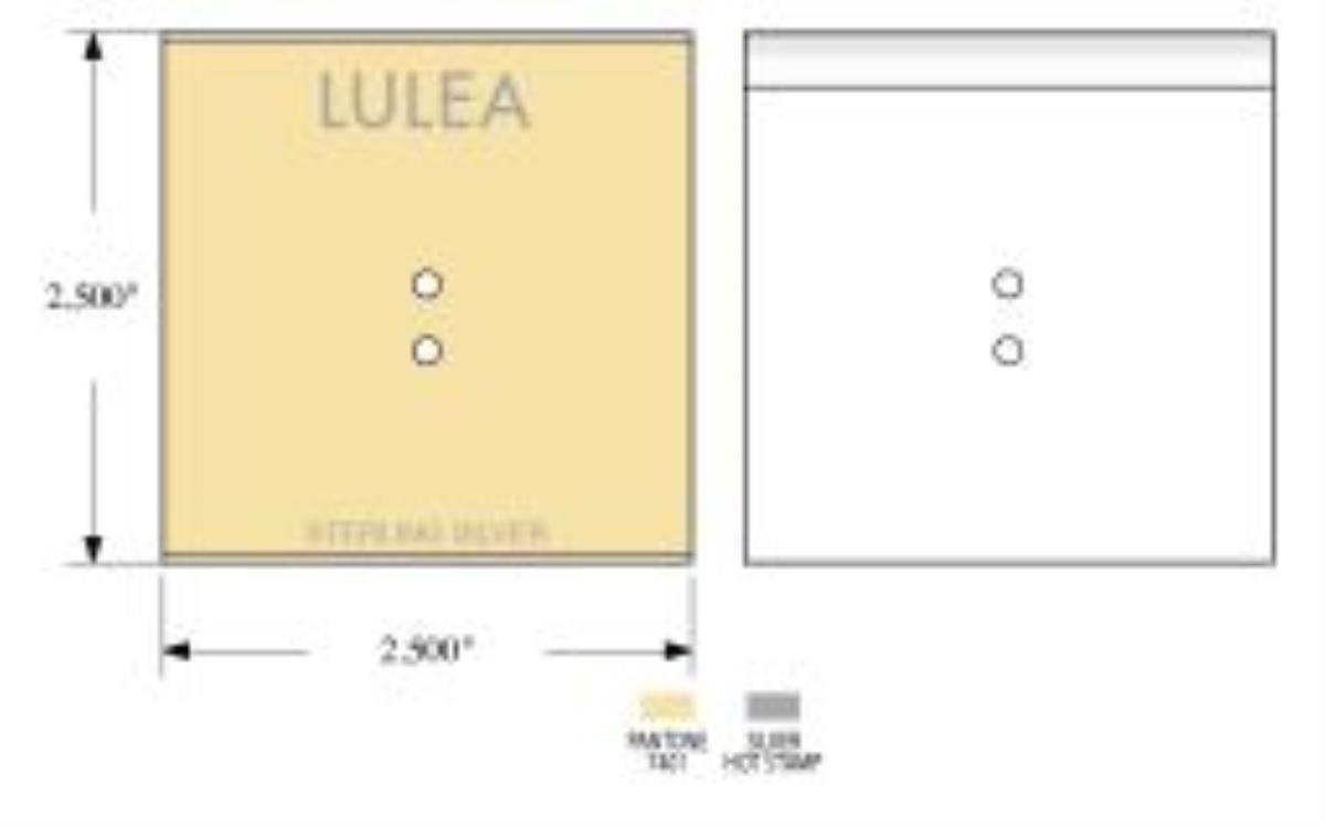Lulea Sterling Silver Ivory Gray Ring Card