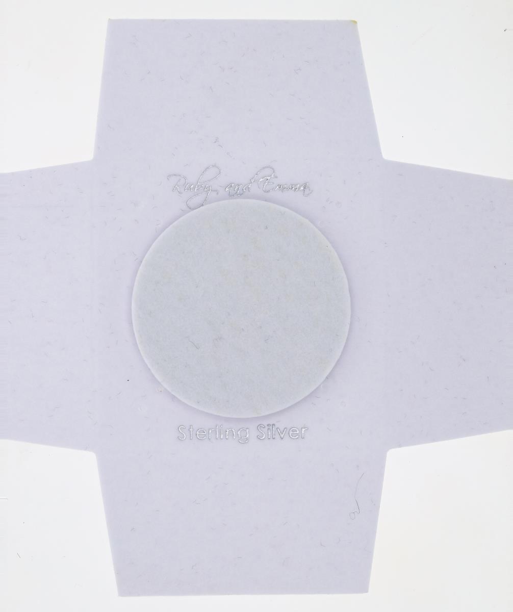 Sterling Silver R&E 64x64x43mm Art Textured Paper Adj Bracelet Insert