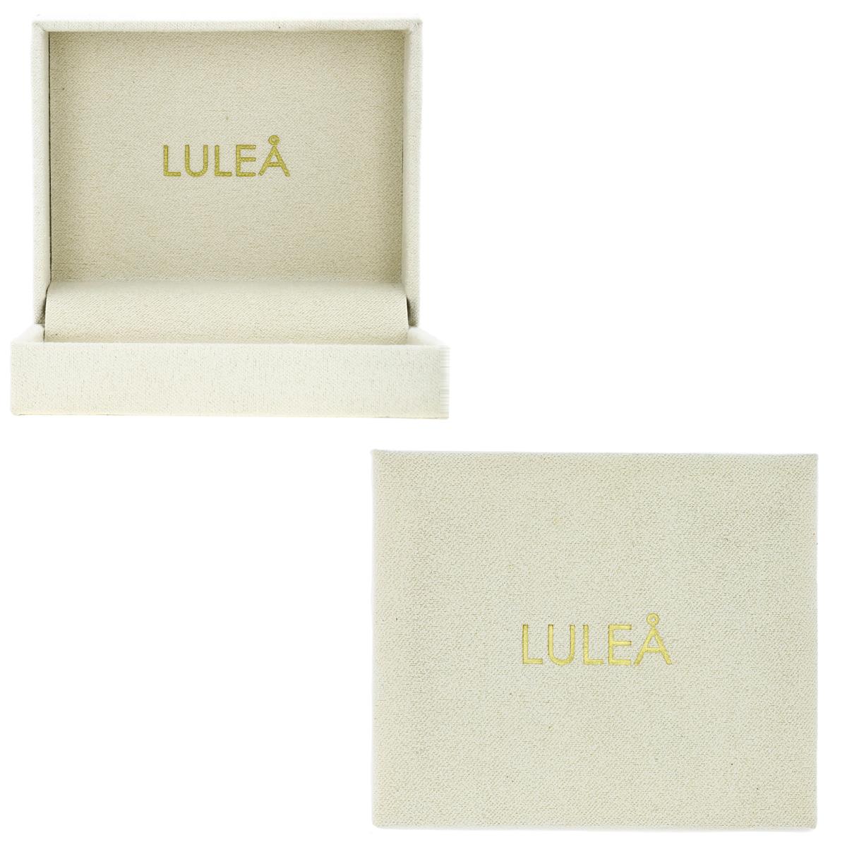 Lulea 75x70x35MM Ivory Suede Hinged Box