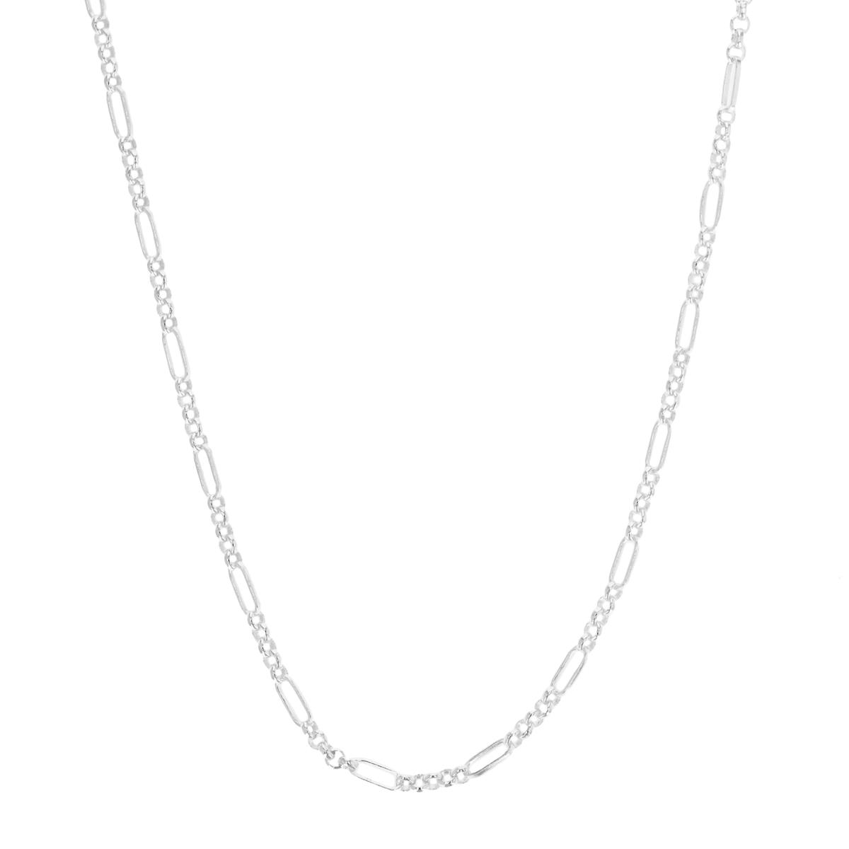 Sterling Silver Anti -Tarnish 6X3MM Rollo & Paperclip 20'' Basic Chain