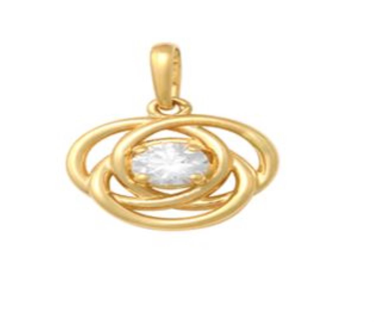 10K Yellow Gold Polished 3.50mm Rd Celtic Knot Pendant