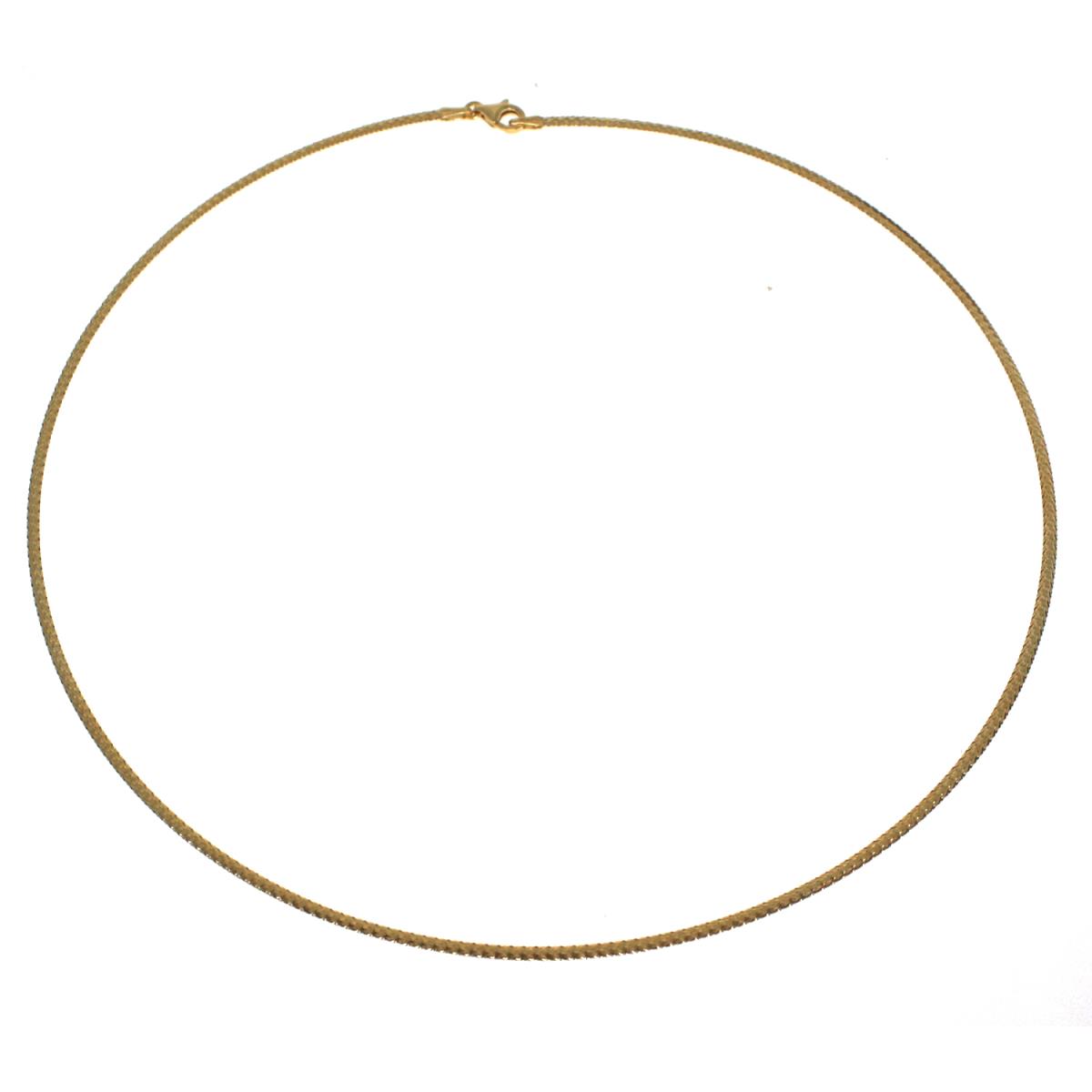 14K Yellow Gold 2.00mm 18" Reversible Omegair Necklace