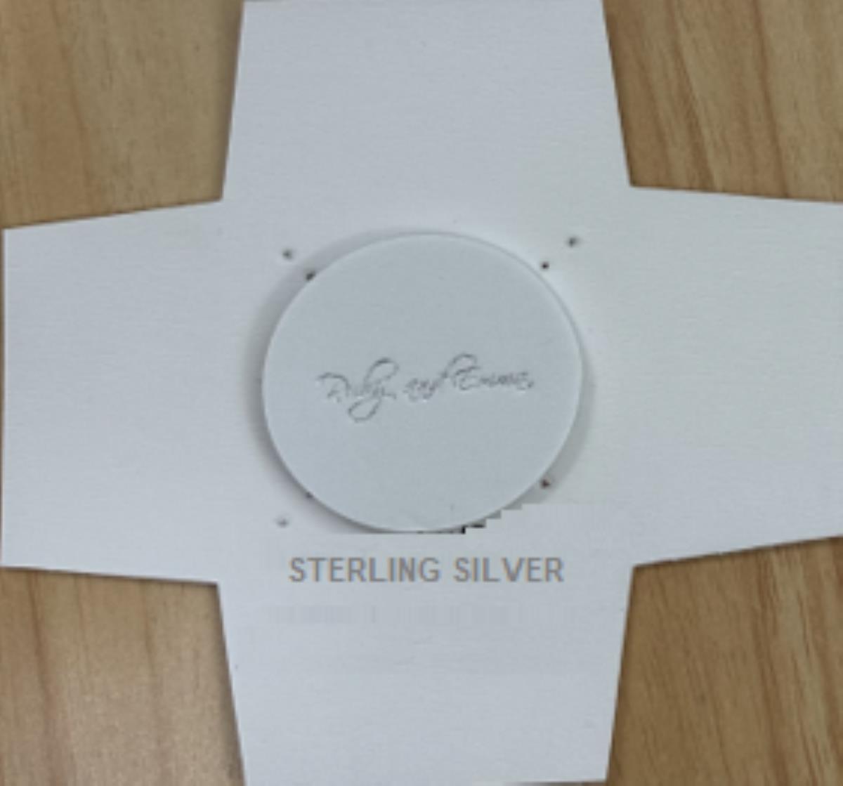 Sterling Silver R&E 64x64x43mm Leatherette Adj Bracelet Insert