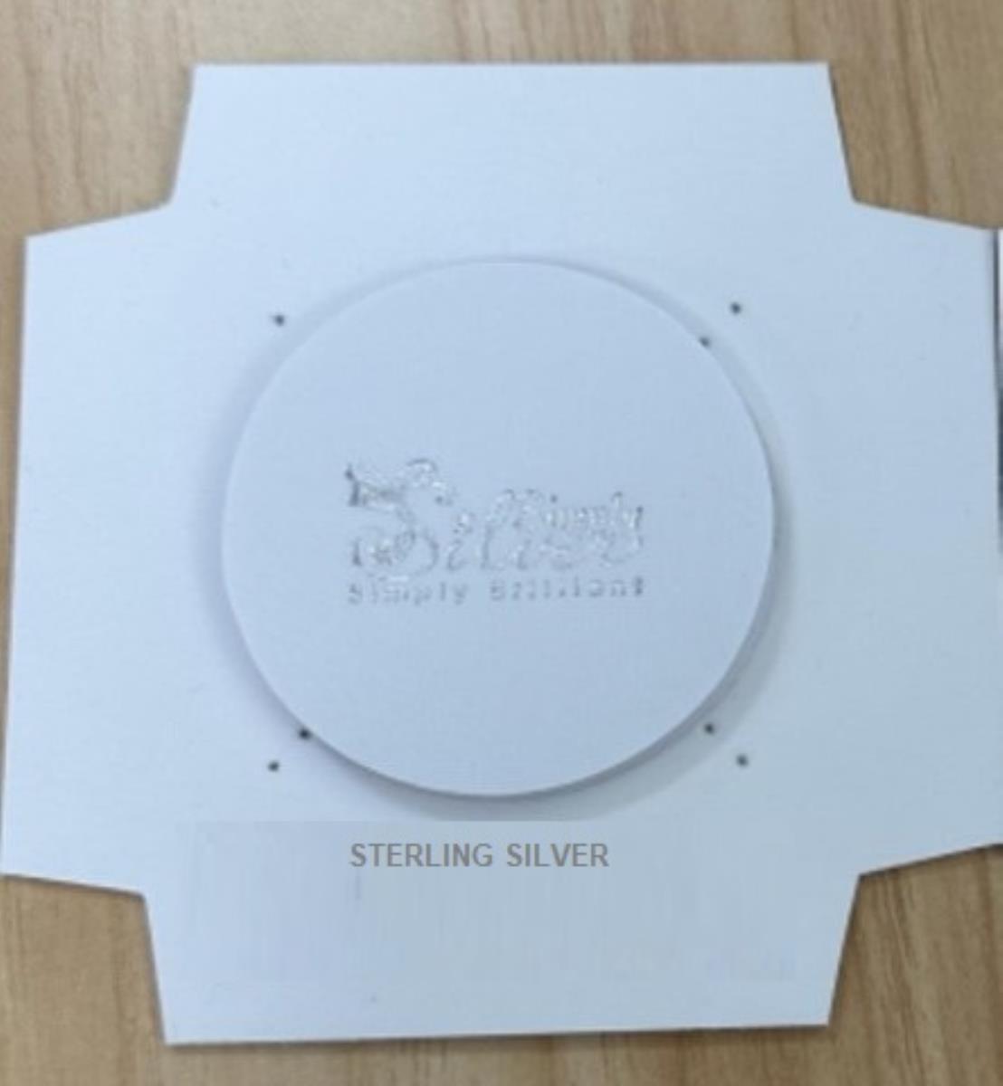 Simply Silver Sterling Silver 85x85x27mm Leatherette Adjustable Bracelet Box Insert Silver Foil