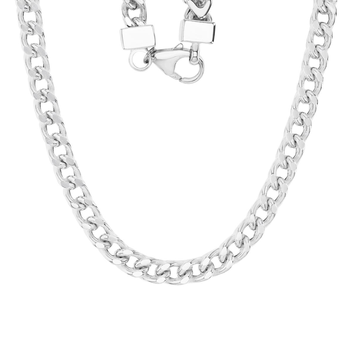 Sterling Silver Anti-Tarnish 6.50MM Polished 20'' Franco Chain