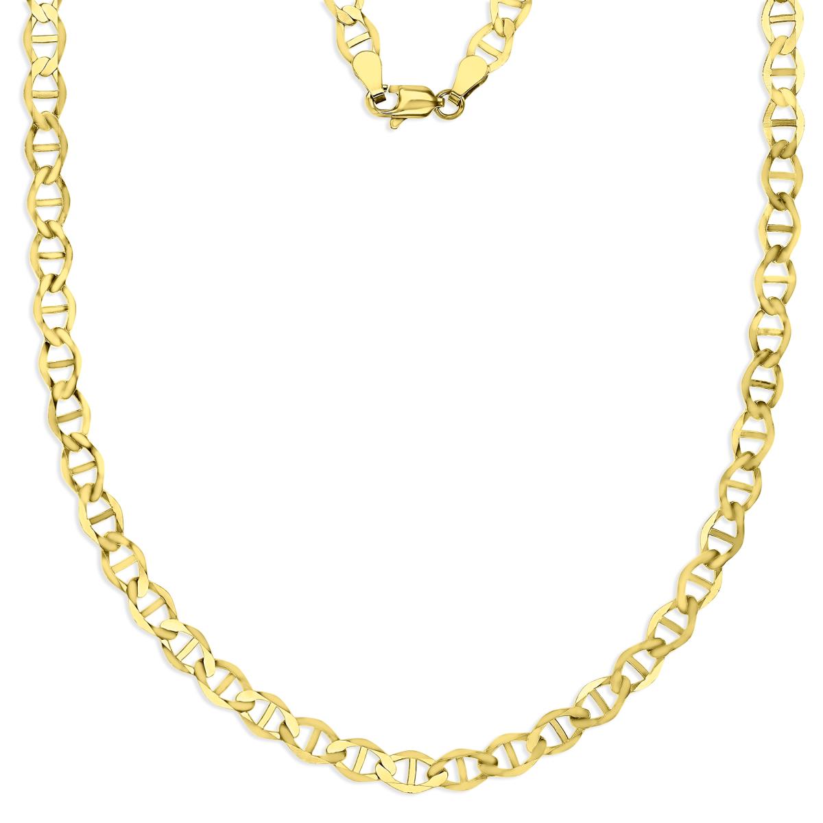14K Gold Yellow Flat  Mariner 22'' Basic Chain