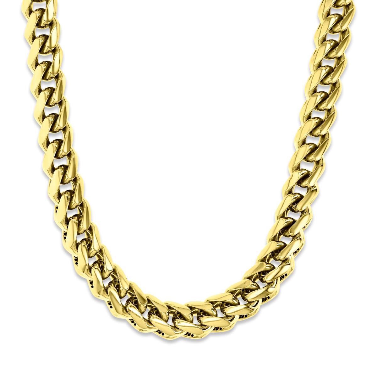 10KY Gold Yellow 10MM Polished  Franco Basic Chain