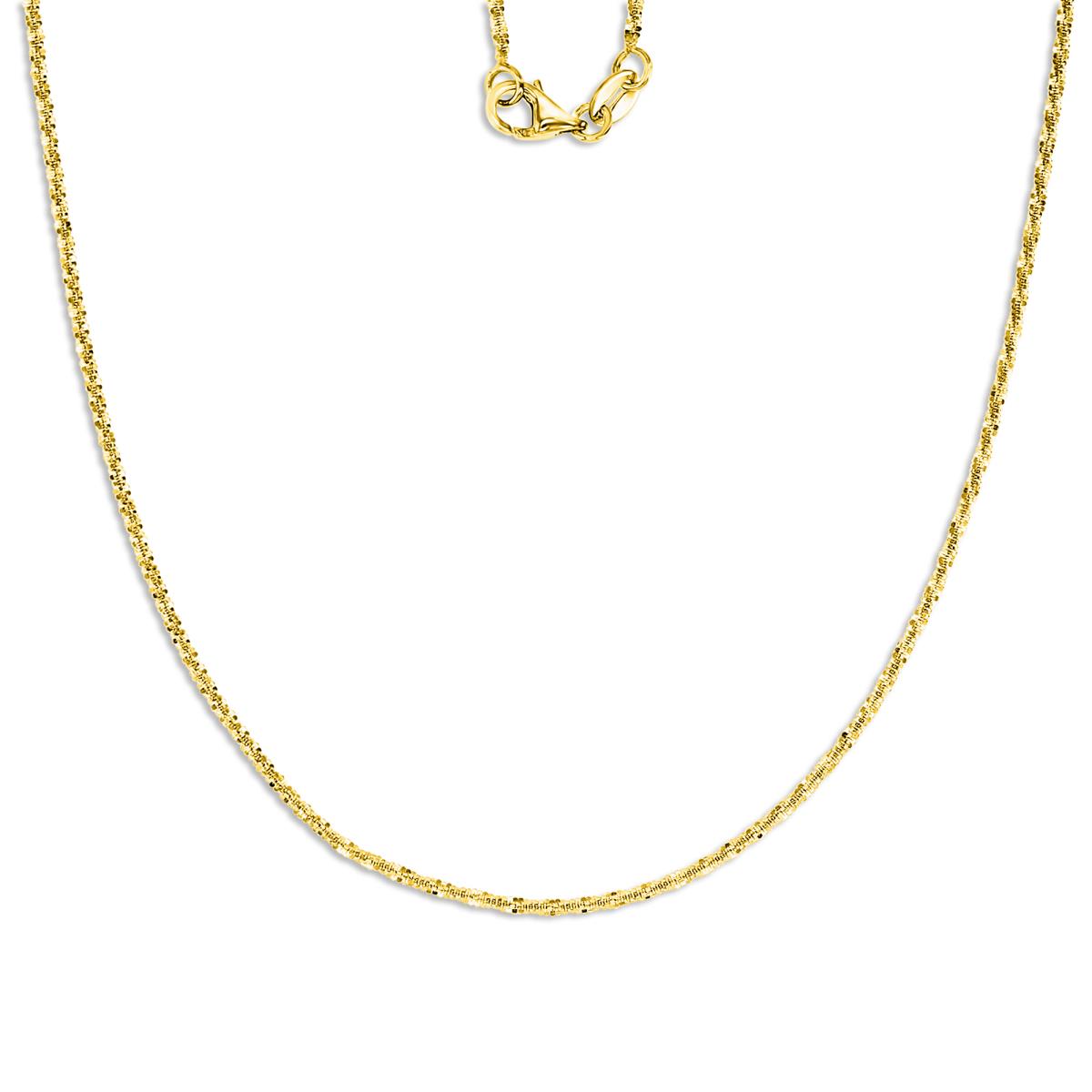 14K Yellow Gold 1.20mm 18" Sparkle Chain
