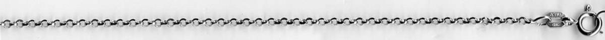 Sterling Silver Anti-Tarnish 1.76MM 025 20'' Rollo Chain