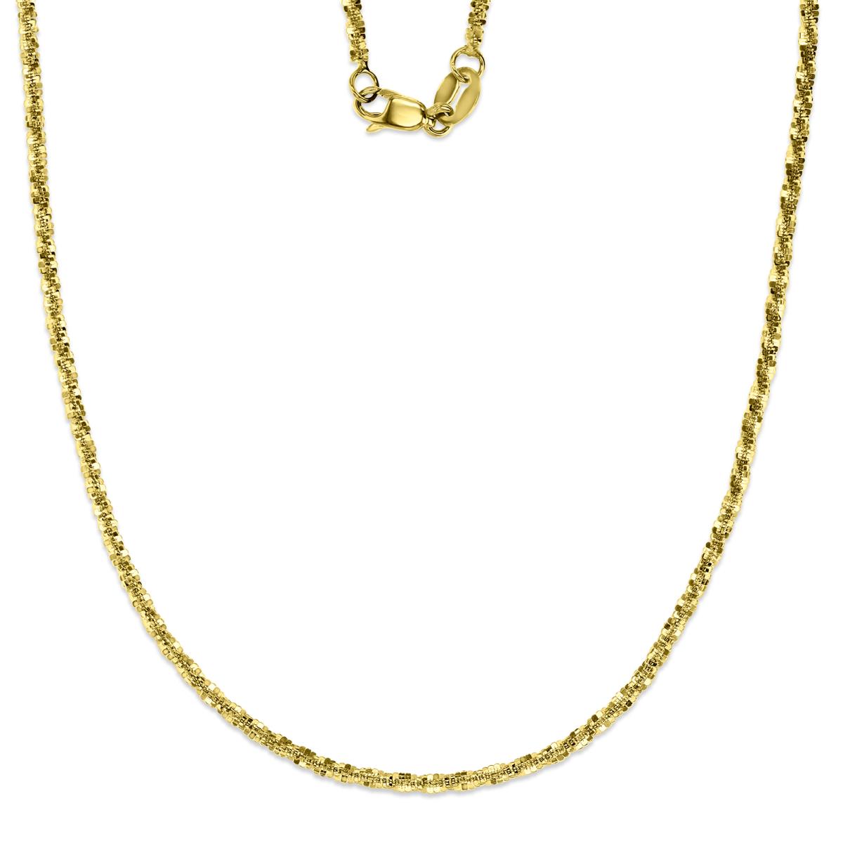 14K Yellow Gold 1.50mm 20" Sparkle Chain