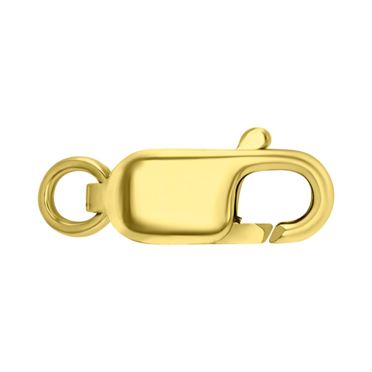 14K Yellow Gold 11.50x4.30mm Lobster Lock with Ring