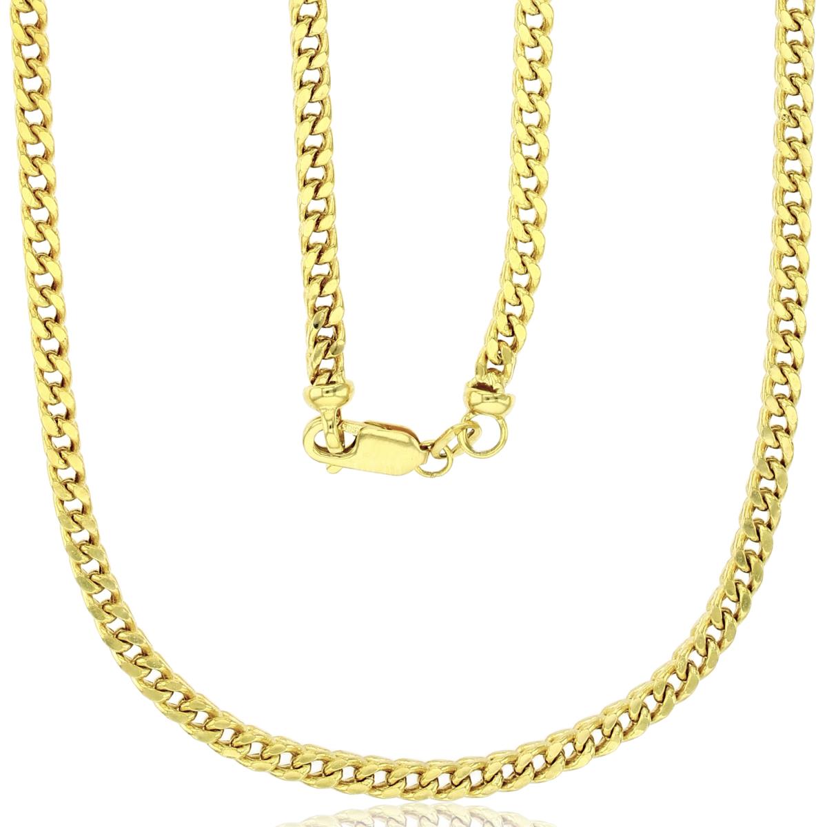 14K Yellow Gold 3.50mm 8.25" 100 Hollow Franco Chain