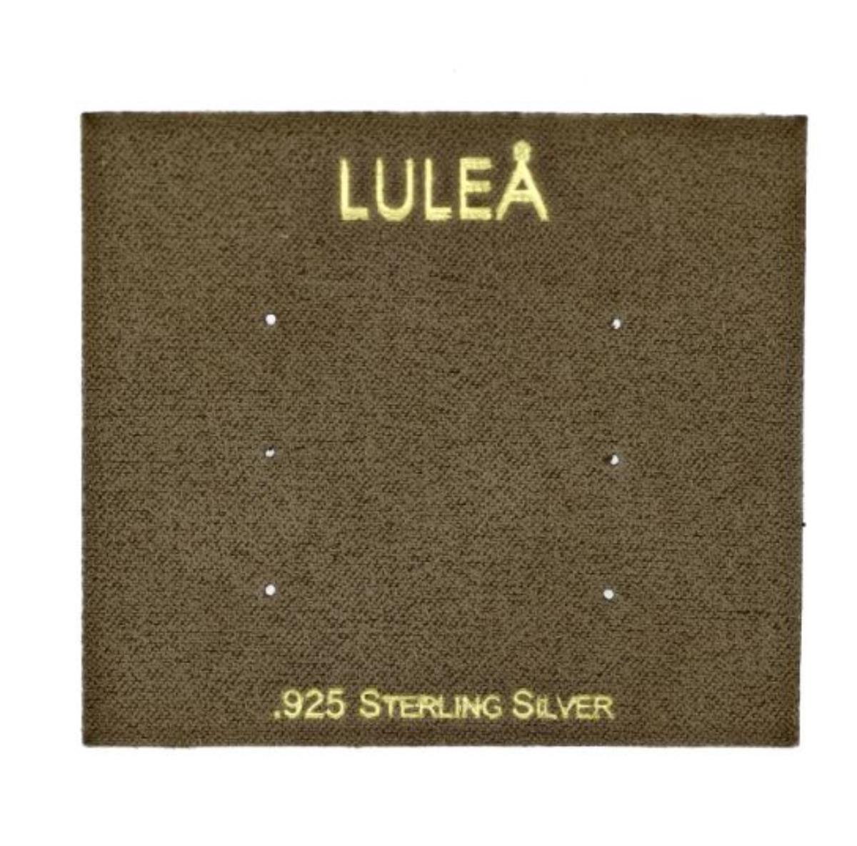 Sterling Silver LULEA 2.50x2.25" Mushroom 3 Stud Earring Card