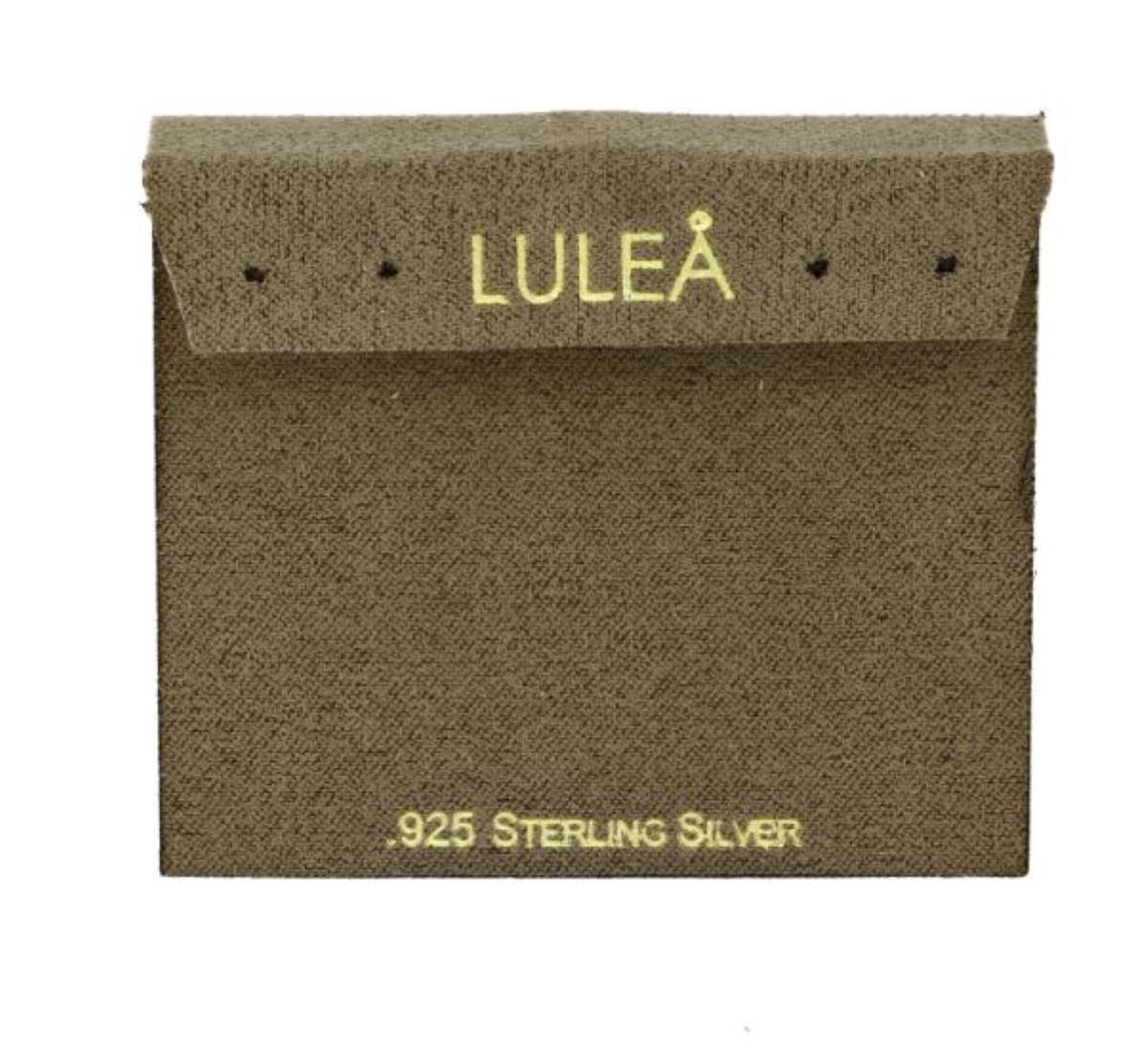 Sterling Silver LULEA 2.50x2.25" Mushroom 2 Huggie Earring Card