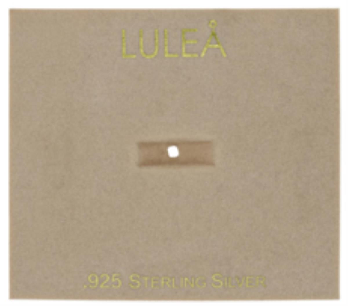 Sterling Silver LULEA 2.50x2.25" Taupe 1 Ring Earring Card