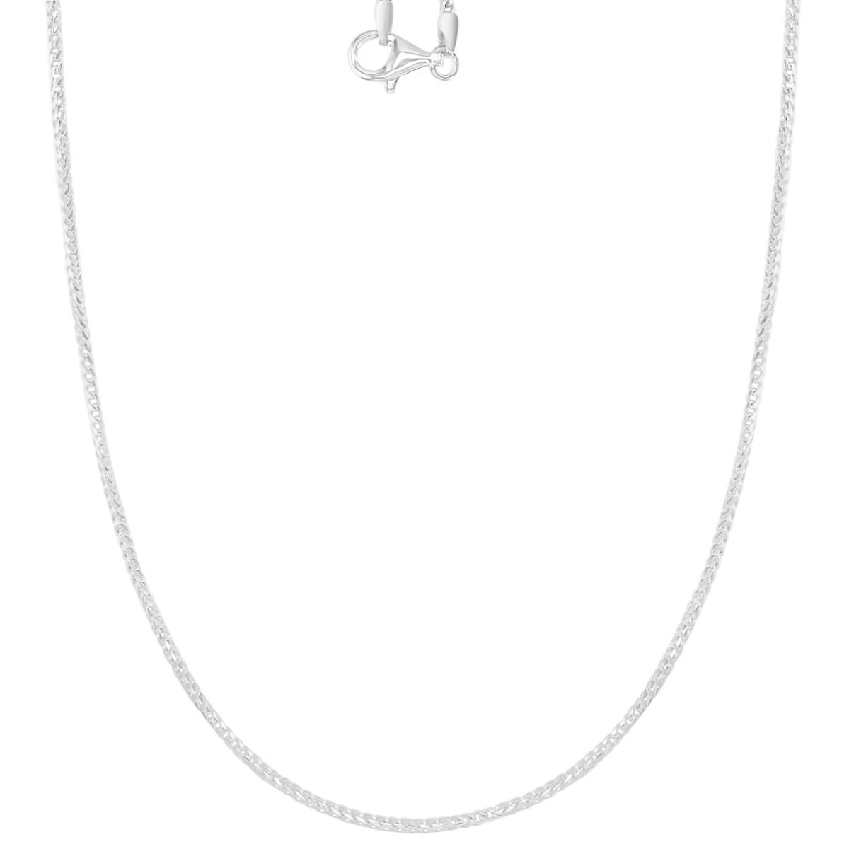Sterling Silver Anti-Tarnish 1.6MM Polished 050 Franco 20" Chain Necklace