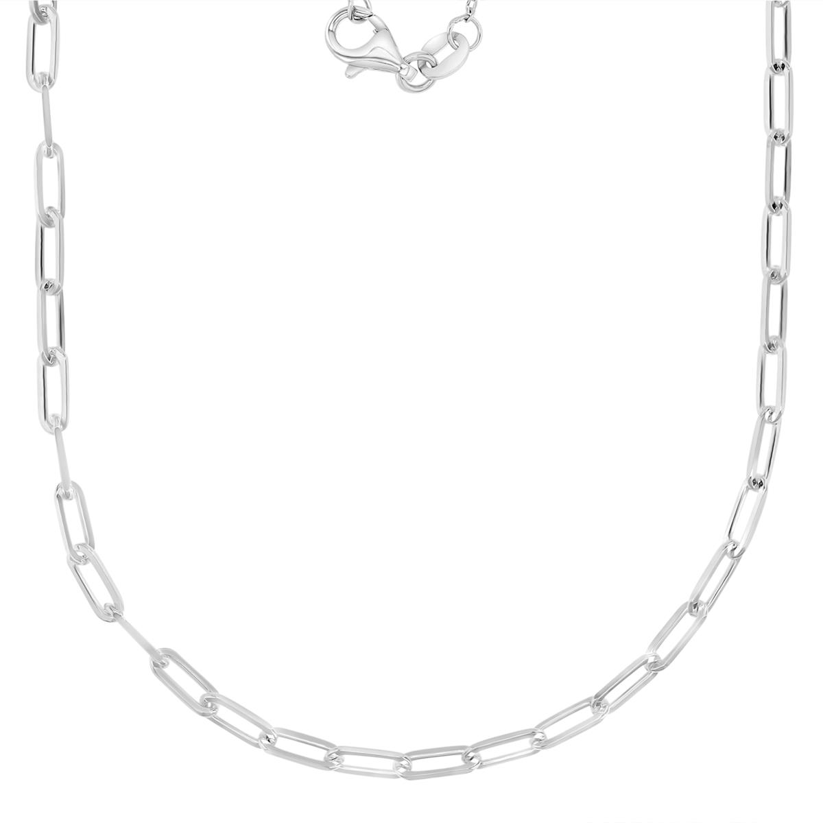 Sterling Silver Anti-Tarnish 2MM 060 Paperclip 20" Chain