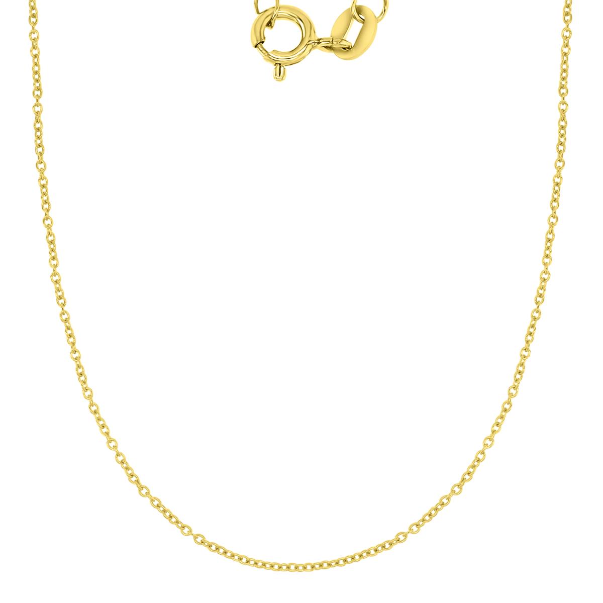 14K Yellow Gold 0.95mm Cable 025 18" Chain