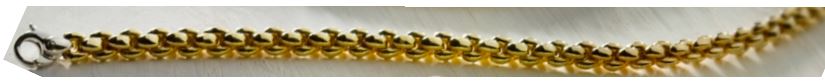 14K Yellow Gold High Polish Popcorn Chain 7.50" Bracelet