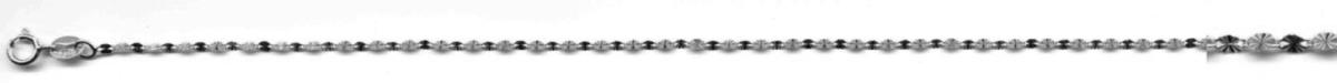 10K White Gold 1.90mm 18" 030 DC Wide Superlight Sunray Chain