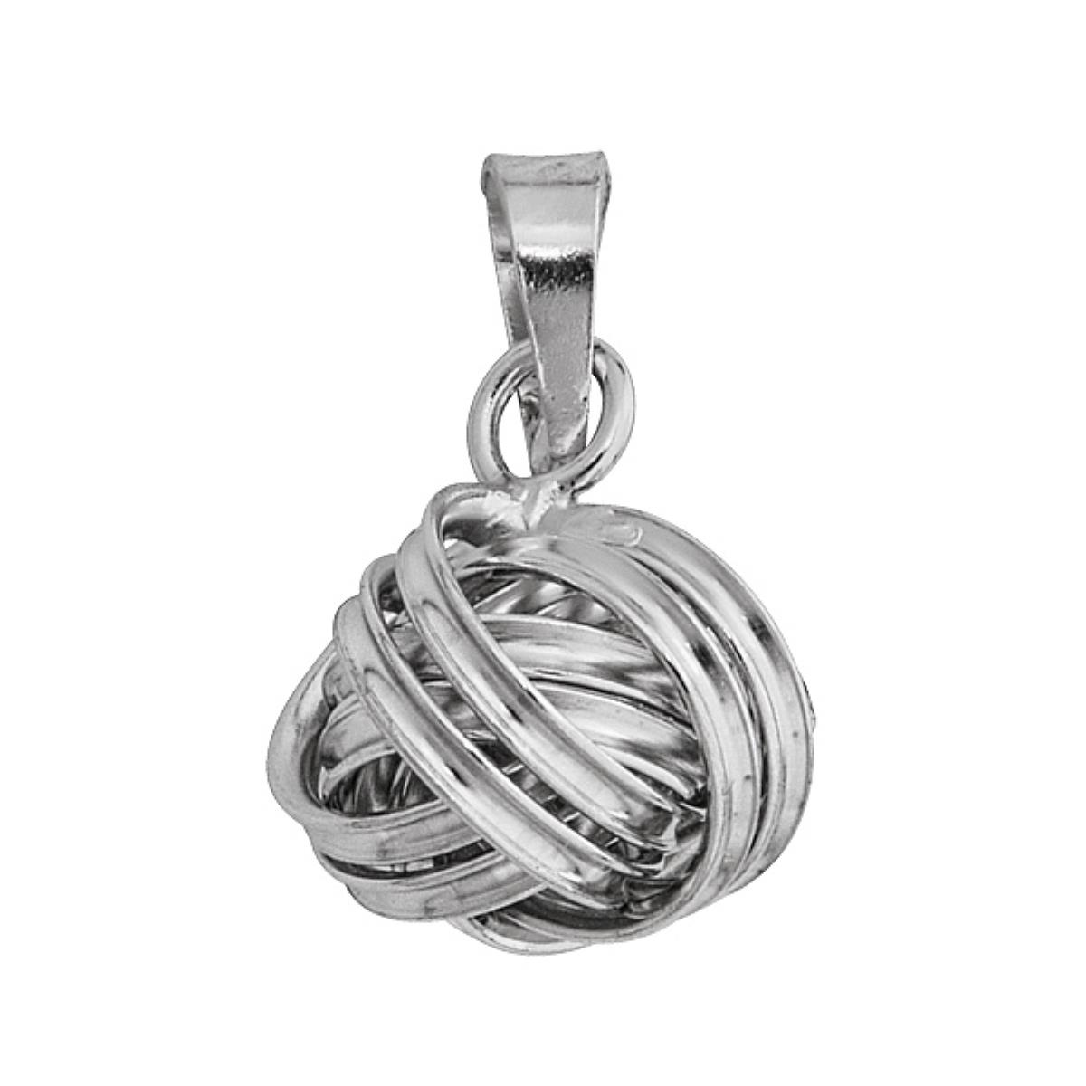 Sterling Silver Rhodium Satin I LOVE YOU Round Locket 18" DC Cable Chain Necklace