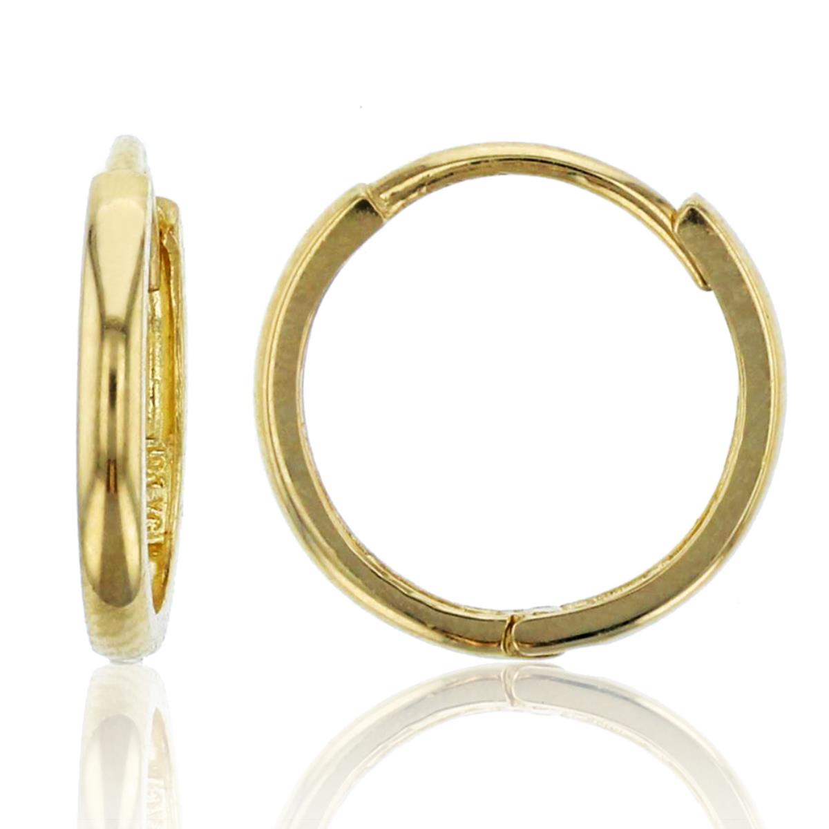 10K Yellow Gold Polished 1.5x12mm Huggie Earring
