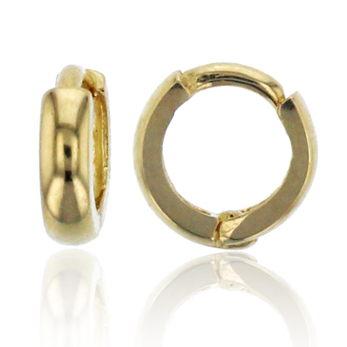 10K Yellow Gold Polished 1.5x6mm Baby Huggie Earring