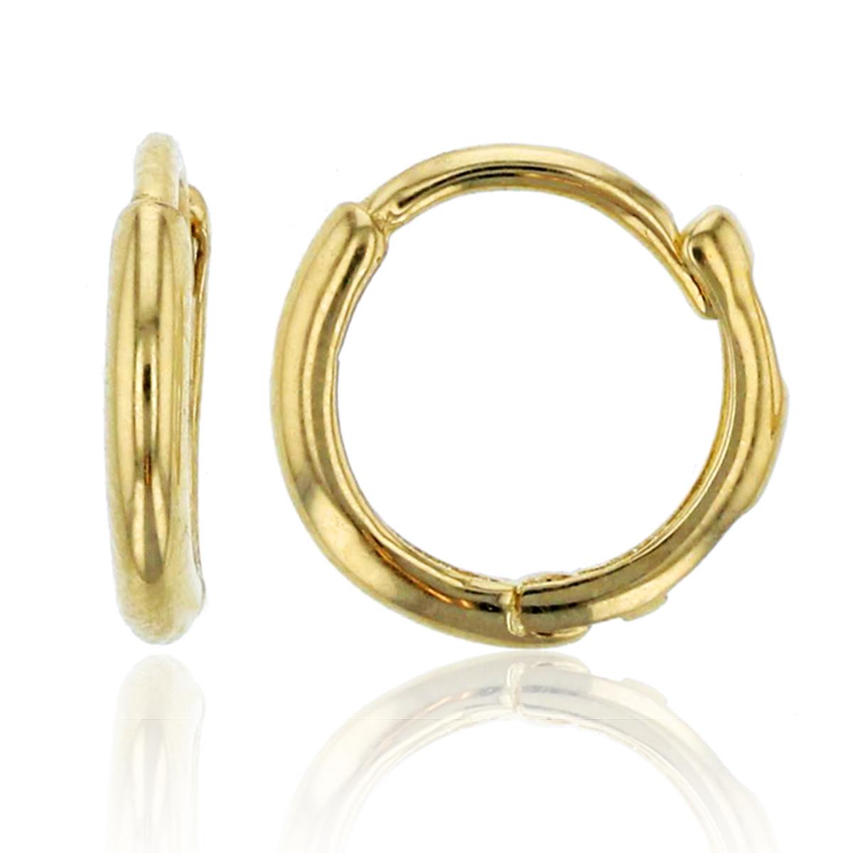 10K Yellow Gold 1.5x10mm Polished Huggie Earring