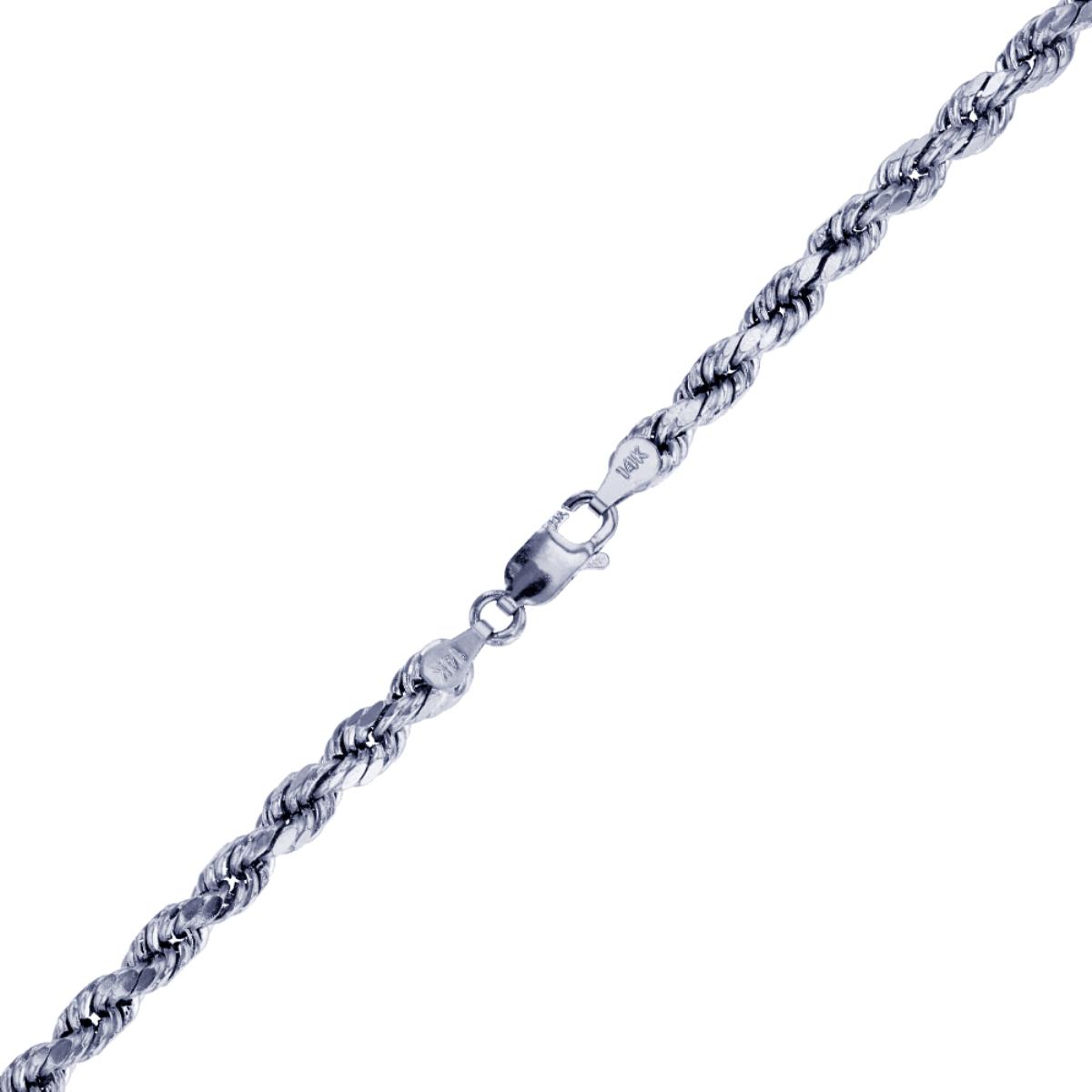 Sterling Silver Ecoated 2.70mm 060 20" DC 8 Side Rope Chain