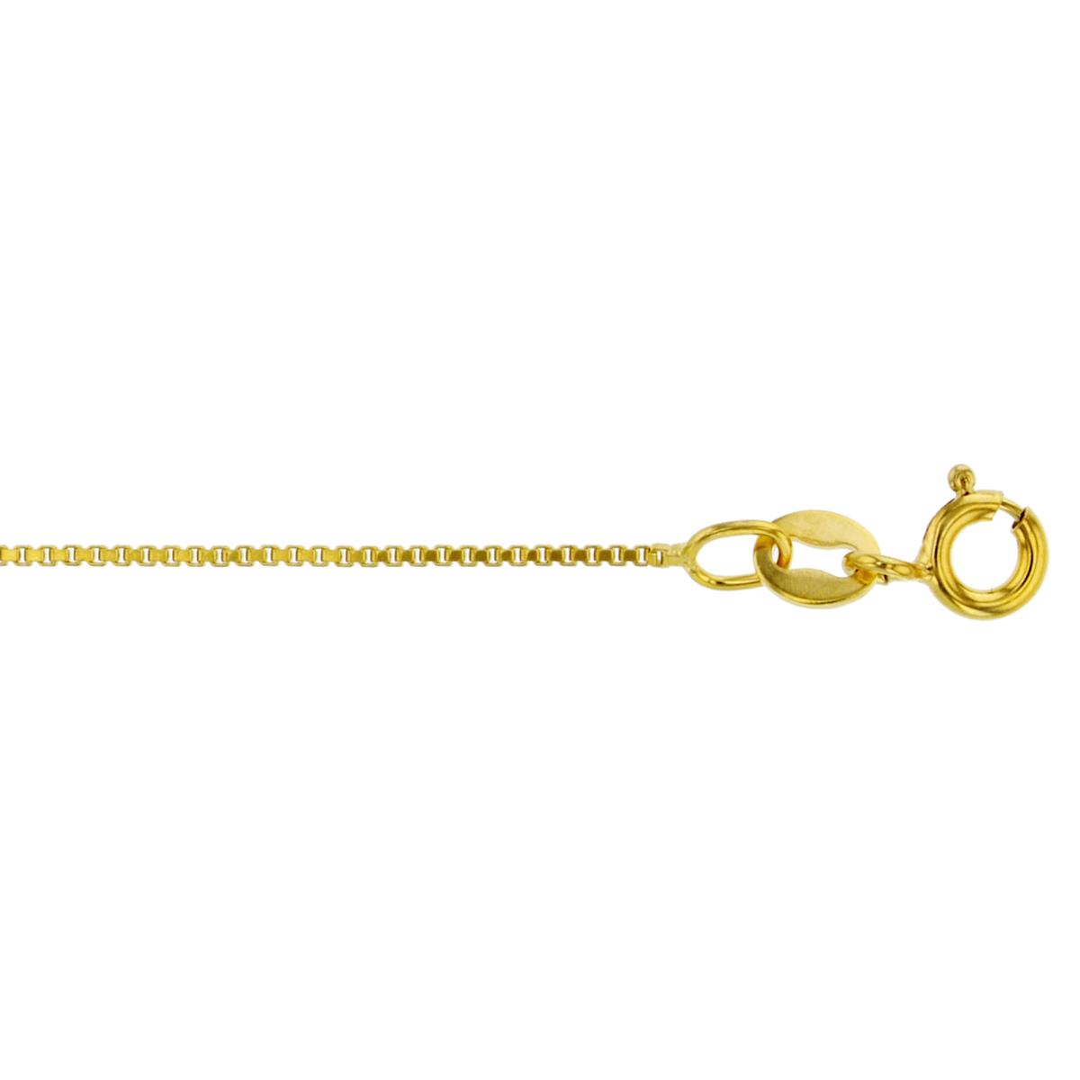 14K Yellow Gold 0.57mm 18" Spring Ring Clasp Box 040 Chain