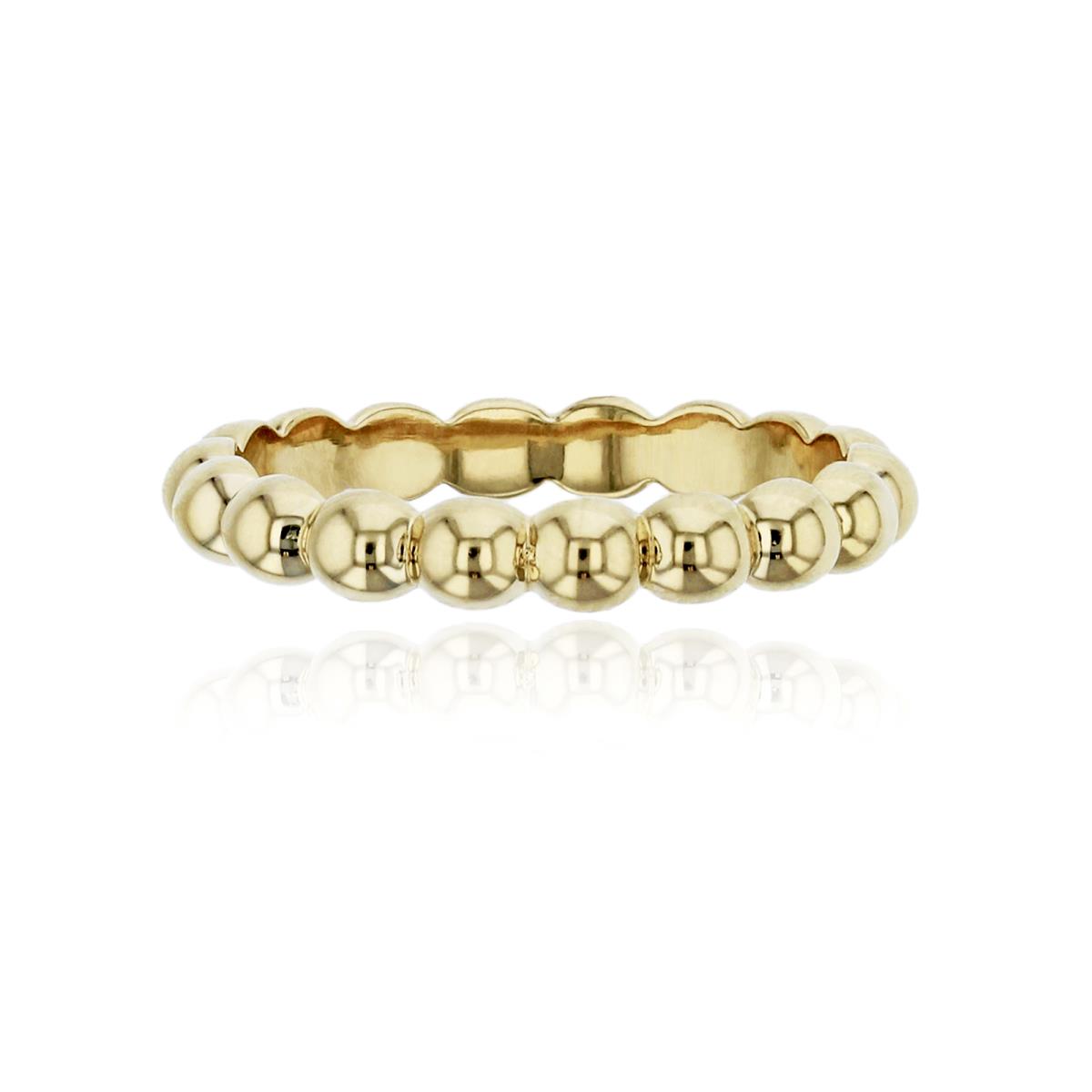 14K Yellow Gold Polished Bubble Eternity Ring