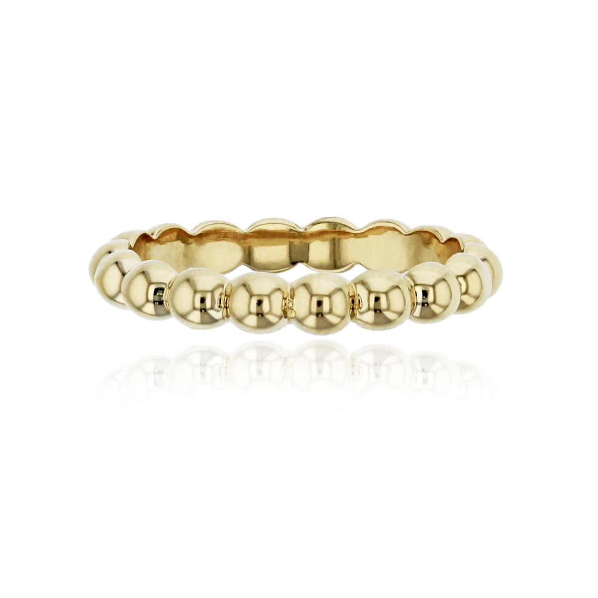 10K Yellow Gold Polished Bubble Eternity Ring