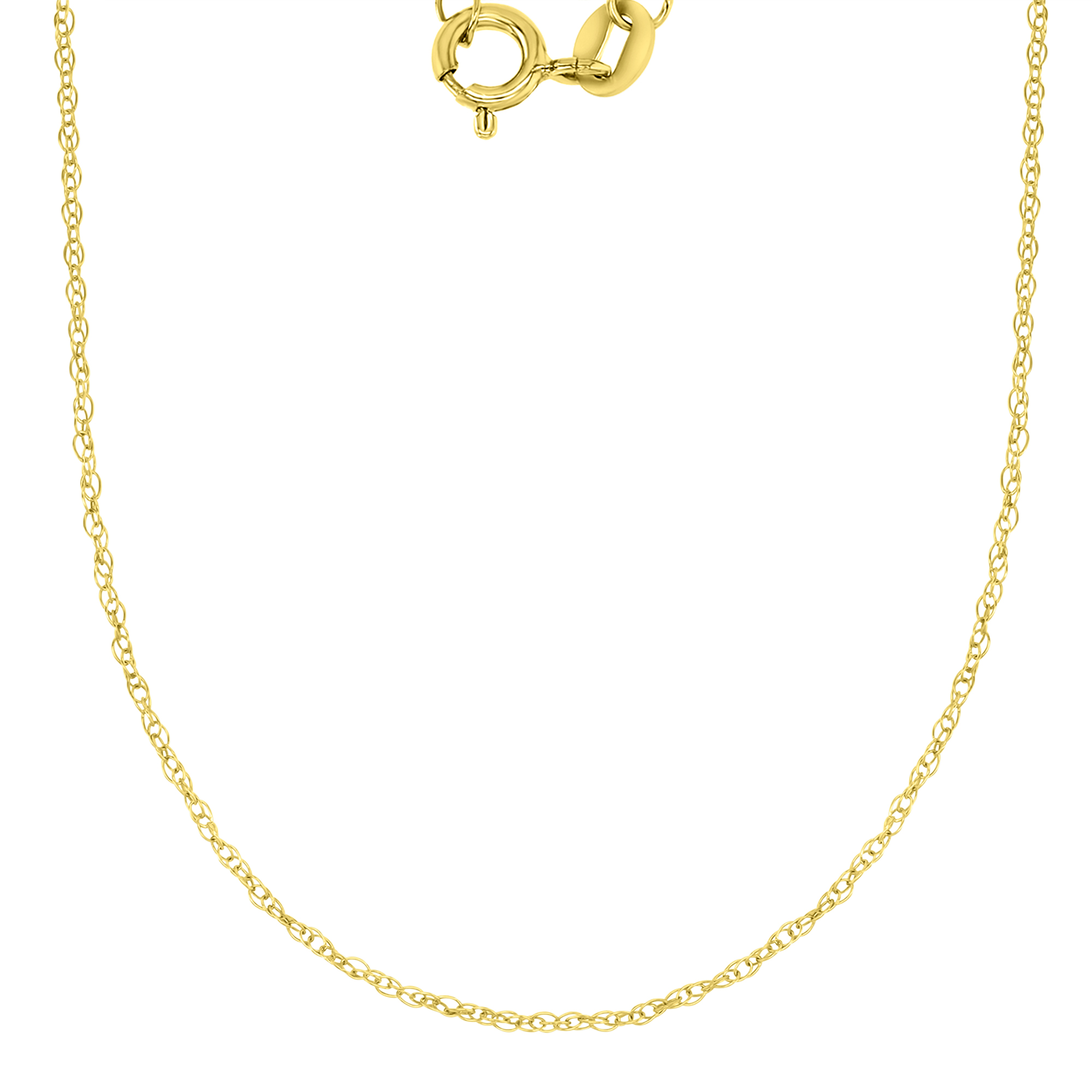 10K Yellow Gold 1.05mm 18" 8R Rope Chain