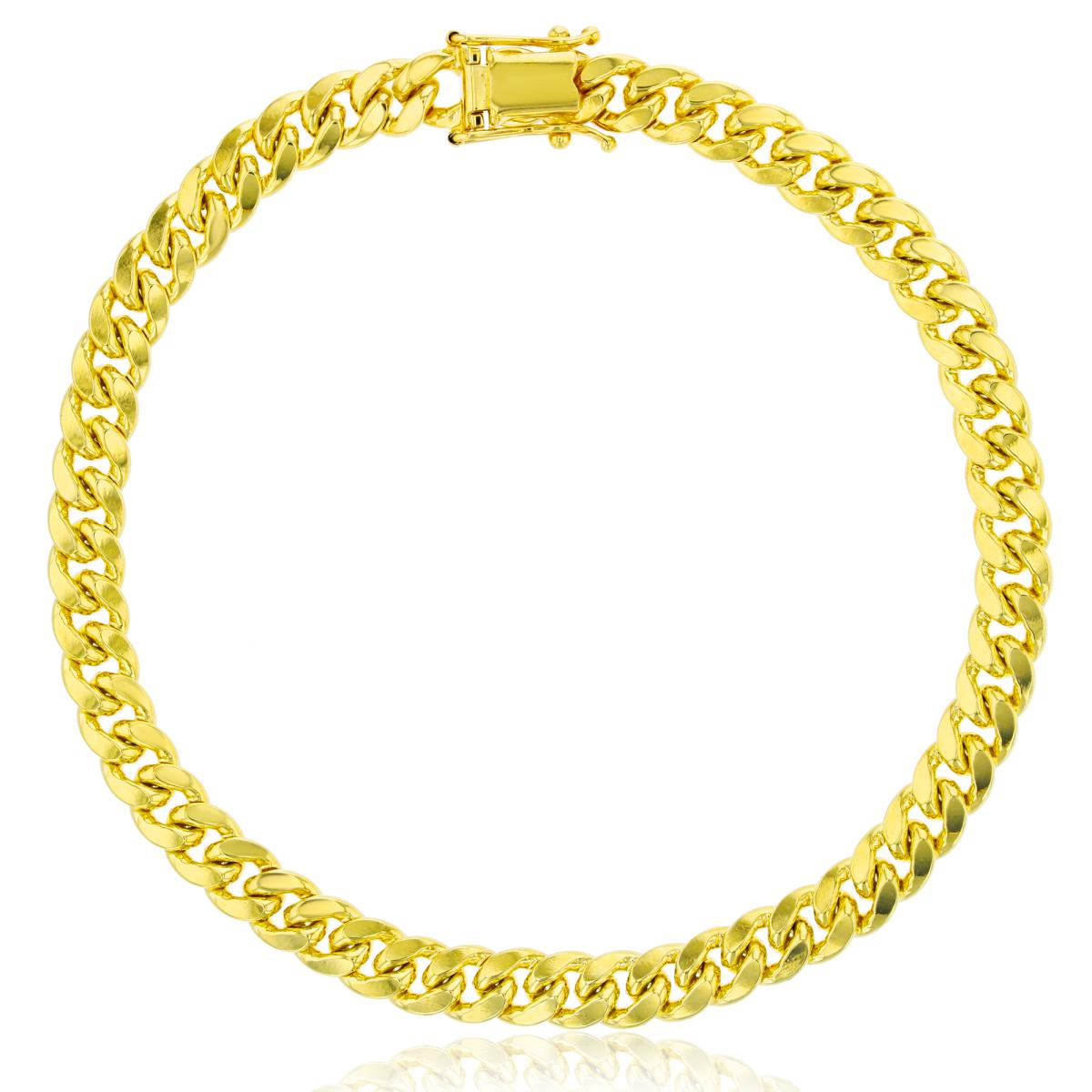 14K Yellow Gold 8.5" 160 Solid Miami Cuban Chain with Box Lock