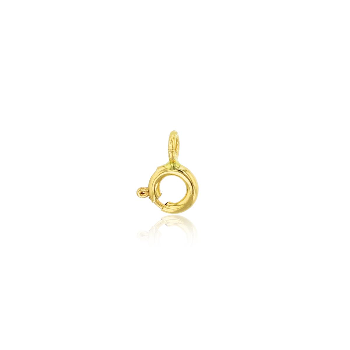 14K Yellow Gold 5mm Spring Ring Finding
