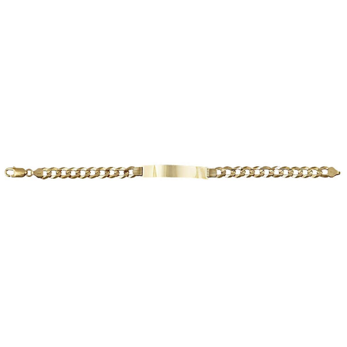 10K Yellow Gold 9MM 8.50" Cuban 250 ID Bracelet