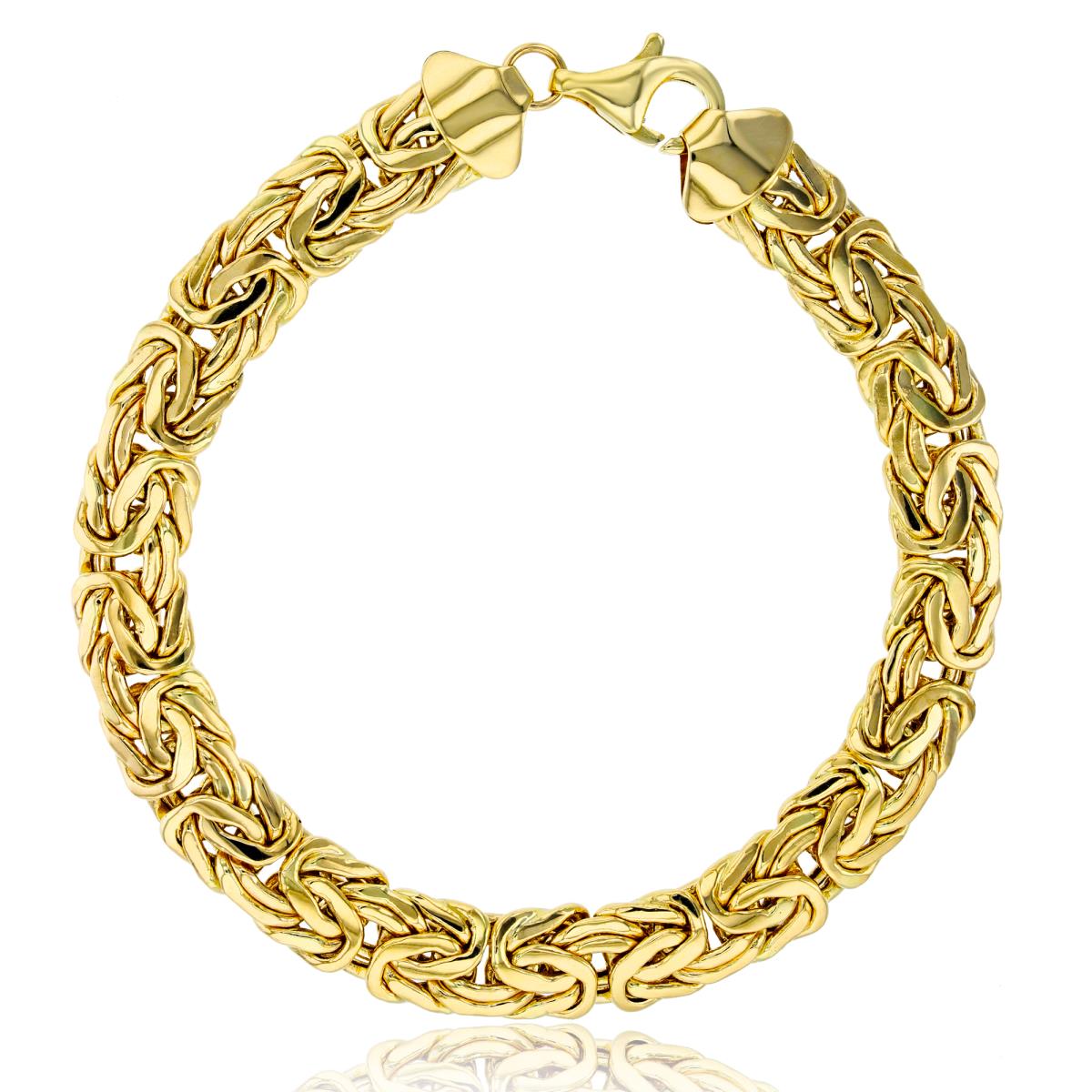 10K Yellow Gold Byzantine 7.75"Bracelet