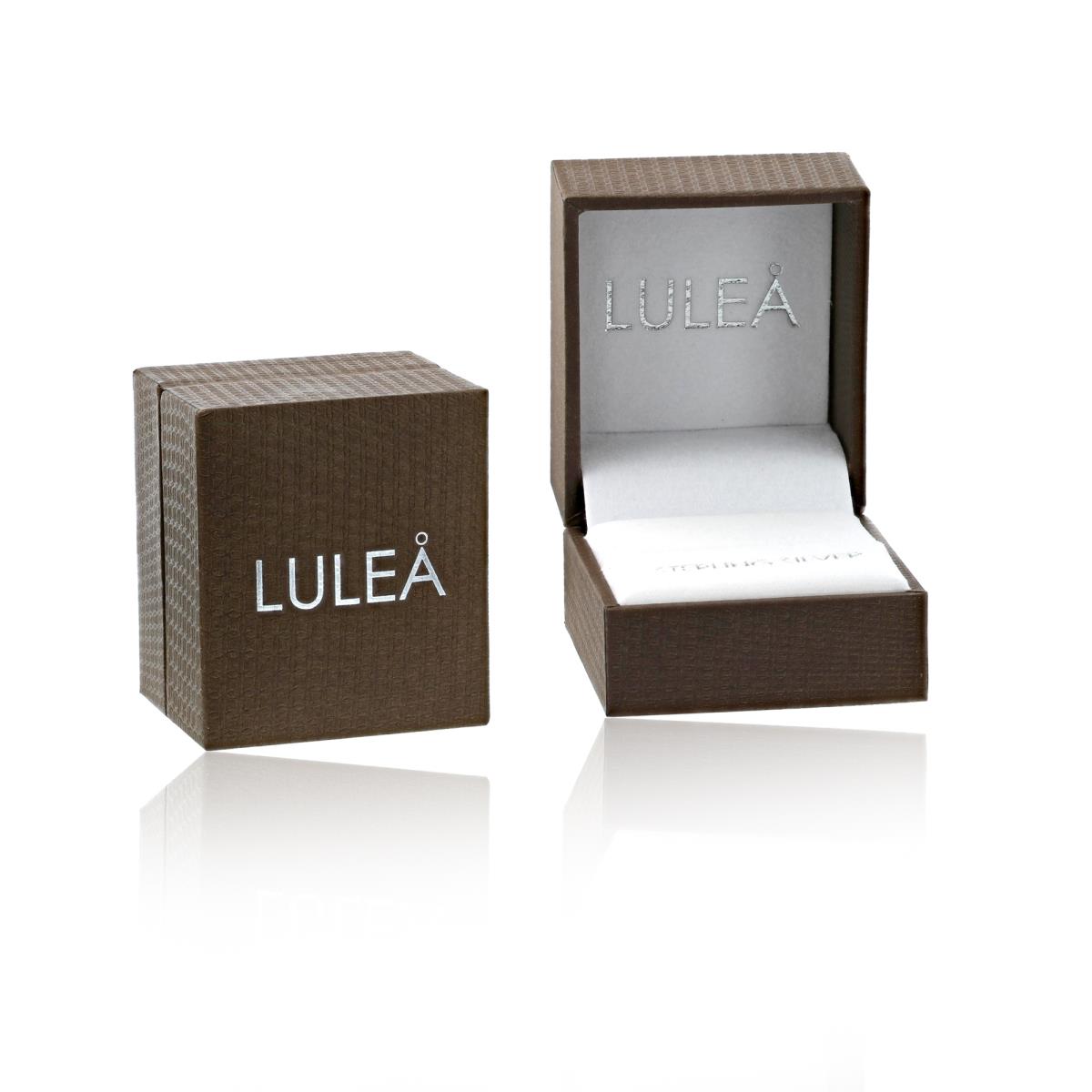 Lulea Sterling Silver Brown 46x53x38MM Ring Box
